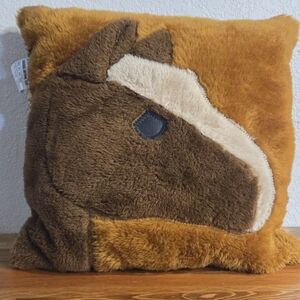 Vintage "An Original Thing by Judd" Horse Throw Pillow 15" x 15" Portland, OR